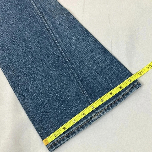 New True Religion Joey Low Rise Flare Flap Pockets Jean Size 27 - Picture 15 of 15